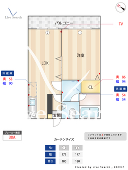 レジダンス・イン目黒 505 【東京都目黒駅】 の間取り図