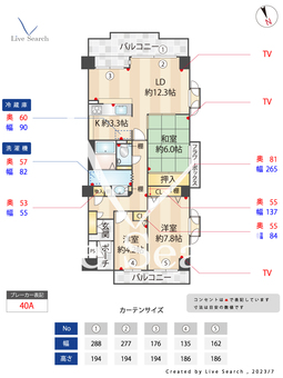 パークハイム甲東園 501 【兵庫県甲東園駅】 の間取り図