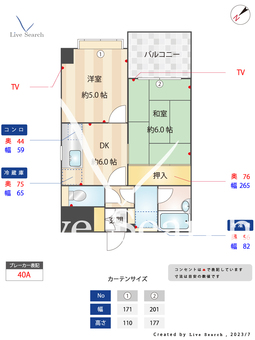 フォークス小岩 206 【東京都小岩駅】 の間取り図