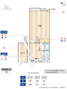 メインシティガーデン ジュネス 203 【埼玉県東川口駅】 の間取り図