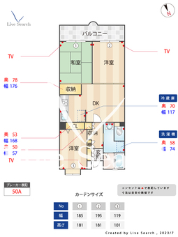 アトリア高井戸 308 【東京都高井戸駅】 の間取り図