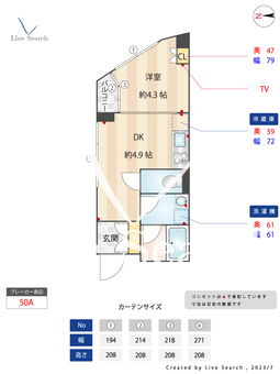 ガーデンヒルズ 201 【東京都東中野駅】 の間取り図