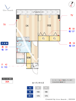 エトス大名 503 【福岡県赤坂駅】 の間取り図