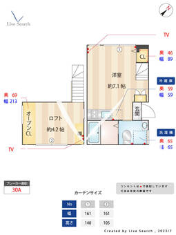 さくらはうす 201 【東京都中井駅】 の間取り図
