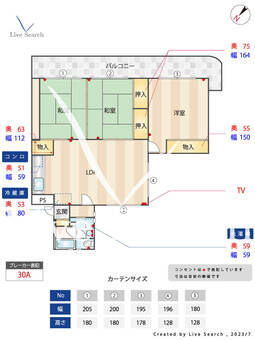 グランピアⅡ 201 【福岡県唐の原駅】 の間取り図