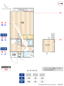 メインシティガーデン エリア 104 【東京都小平駅】 の間取り図