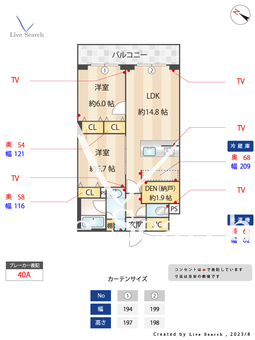 アジュールテラス目黒祐天寺 304 【東京都祐天寺駅】 の間取り図