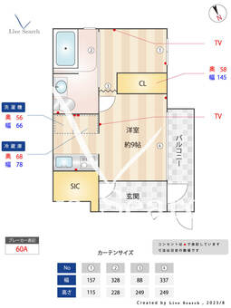 ノアーゼシモイグサ 301 【東京都下井草駅】 の間取り図