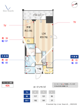 プレール・ドゥーク池袋South 603 【東京都池袋駅】 の間取り図