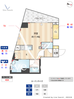 ルミエールラン 202 【東京都学芸大学駅】 の間取り図