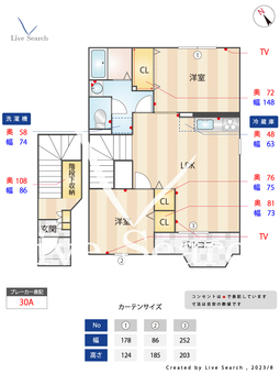 ソレアード英賀保 203 【兵庫県英賀保駅】 の間取り図