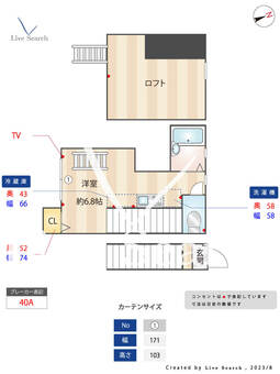 バーミープレイス高井戸 204 【東京都高井戸】 の間取り図