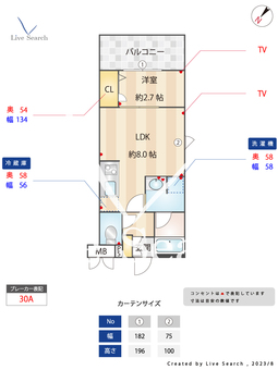 アトリオフラッツ高宮 204 【福岡県高宮駅】 の間取り図