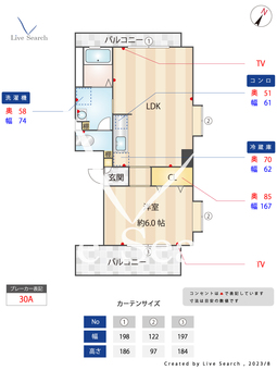 ベラミ高砂 302 【福岡県渡辺通駅】 の間取り図