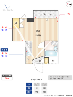 メゾンセシモ 202 【東京都西新宿五丁目駅】 の間取り図