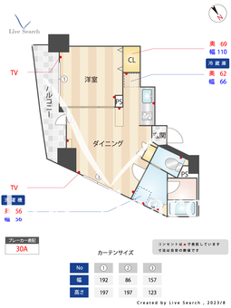 メゾン・カレン 301 【東京都中野駅】 の間取り図