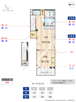 翔 201 【東京都八幡山駅】 の間取り図