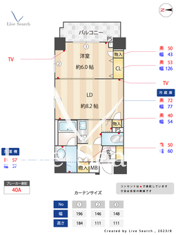 ヴェルディーク浅草 401 【東京都浅草駅】 の間取り図