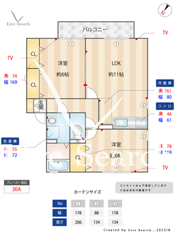 フロットハイムⅡ B205 【福岡県博多南駅】 の間取り図