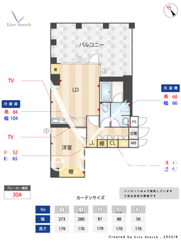 ロイズ博多 501 【福岡県中洲川端駅】 の間取り図