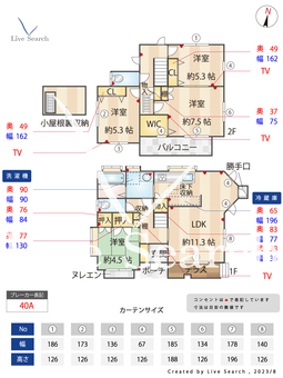  東門前一戸建て住宅 1 【埼玉県七里駅】 の間取り図