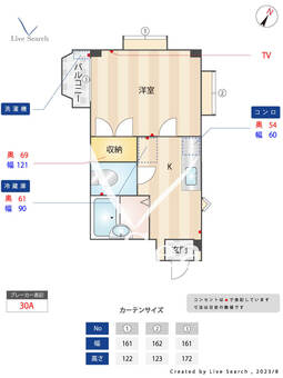 PLEAST高宮Ⅱ 203 【福岡県高宮駅】 の間取り図