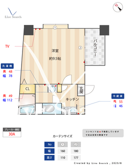ドリーム博多 303 【福岡県渡名通駅】 の間取り図