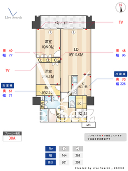 RJRプレシア博多駅前 1310 【福岡県博多駅】 の間取り図