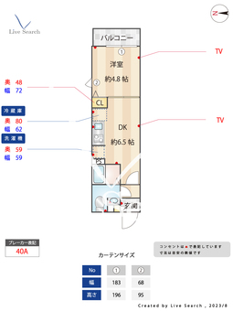 エルファーロ押上 402 【東京都押上駅】 の間取り図