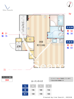 サンライズハウス 201 【東京都曙橋駅】 の間取り図