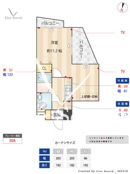 グランド・ガーラ代田橋 415 【東京都代田橋駅】 の間取り図