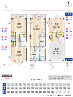 東高円寺貸家  【東京都東高円寺駅】 の間取り図