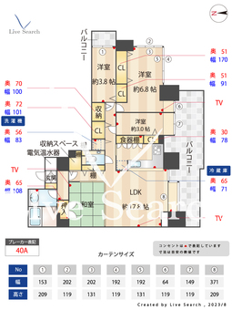 ネクサス百道レジデンシャルタワー 306 【福岡県藤崎駅】 の間取り図