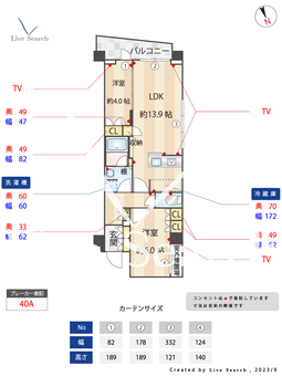 グランカーサ溝の口 308 【神奈川県津田山駅】 の間取り図