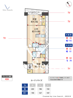 グランカーサ溝の口 408 【神奈川県津田山駅】 の間取り図