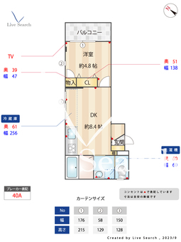 ヘーベルメゾン新川崎 201 【神奈川県鹿島田駅】 の間取り図