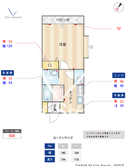 リヴェール綱島 101 【神奈川県綱島駅】 の間取り図