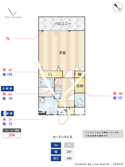 リンデン東薬院 802 【福岡県薬院駅】 の間取り図