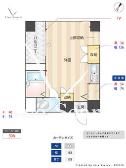 シティパレス天神南 801 【福岡県高宮駅】 の間取り図