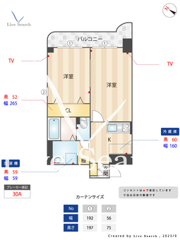 フリューゲル高砂 504 【中央区西鉄平尾駅】 の間取り図