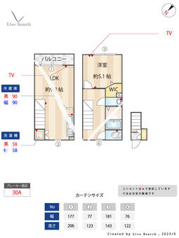 ミハス田園調布南 204 【東京都沼部駅】 の間取り図