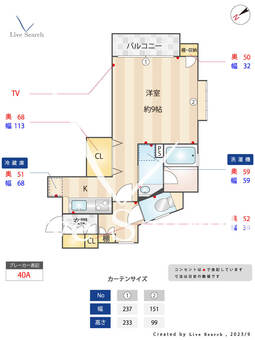 シラキユウスウエスト 603 【東京都曙橋駅】 の間取り図