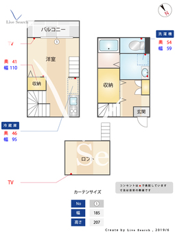 リバーサイドハウス名島 106 【福岡県名島駅】 の間取り図