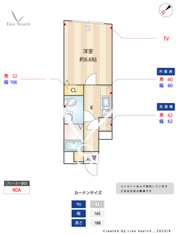堀切ガーデンテラス 301 【東京都堀切菖蒲園駅】 の間取り図