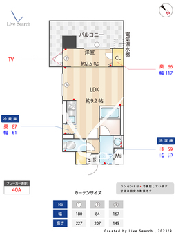 ヴィラージュ博多駅南 1008 【福岡県竹下駅】 の間取り図