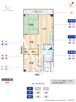 リノスタイル東加古川 3B 【兵庫県東加古川】 の間取り図