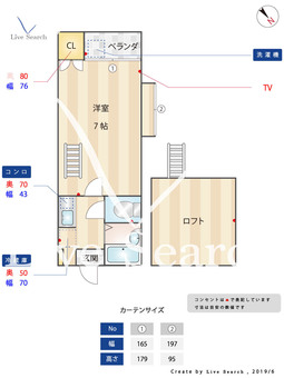 ドルチェ神松寺Ⅱ 102 【福岡県七隈駅】 の間取り図