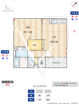 アヴァンス大和町 202 【東京都野方駅】 の間取り図