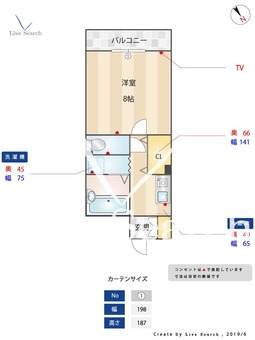 フォーリーフ清水 406 【福岡県高宮駅】 の間取り図
