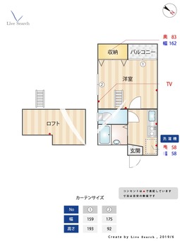 パークサイド野間 201 【福岡県高宮駅】 の間取り図